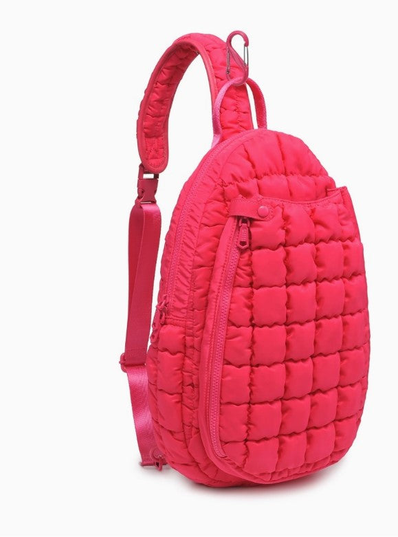 Match Point Pickleball and Paddle Tennis Sling Bag - Color Pink