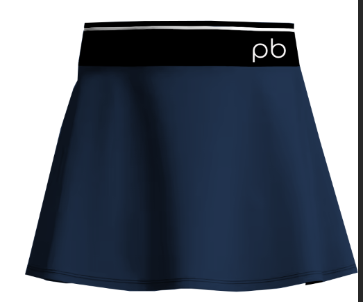 Navy pb Tennis / Pickleball Skirt