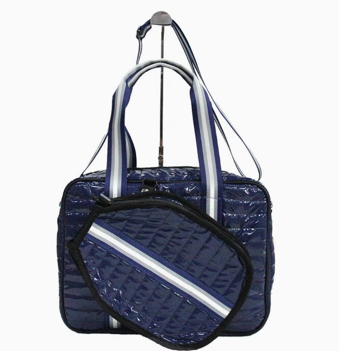 Matte Bette with gloss Pickleball bag navy bag