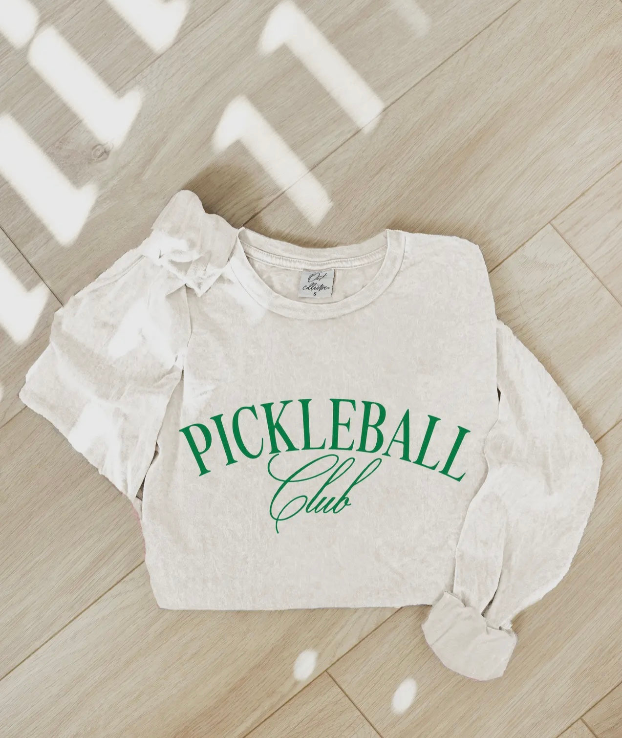 Pickleball club long sleeve Cream