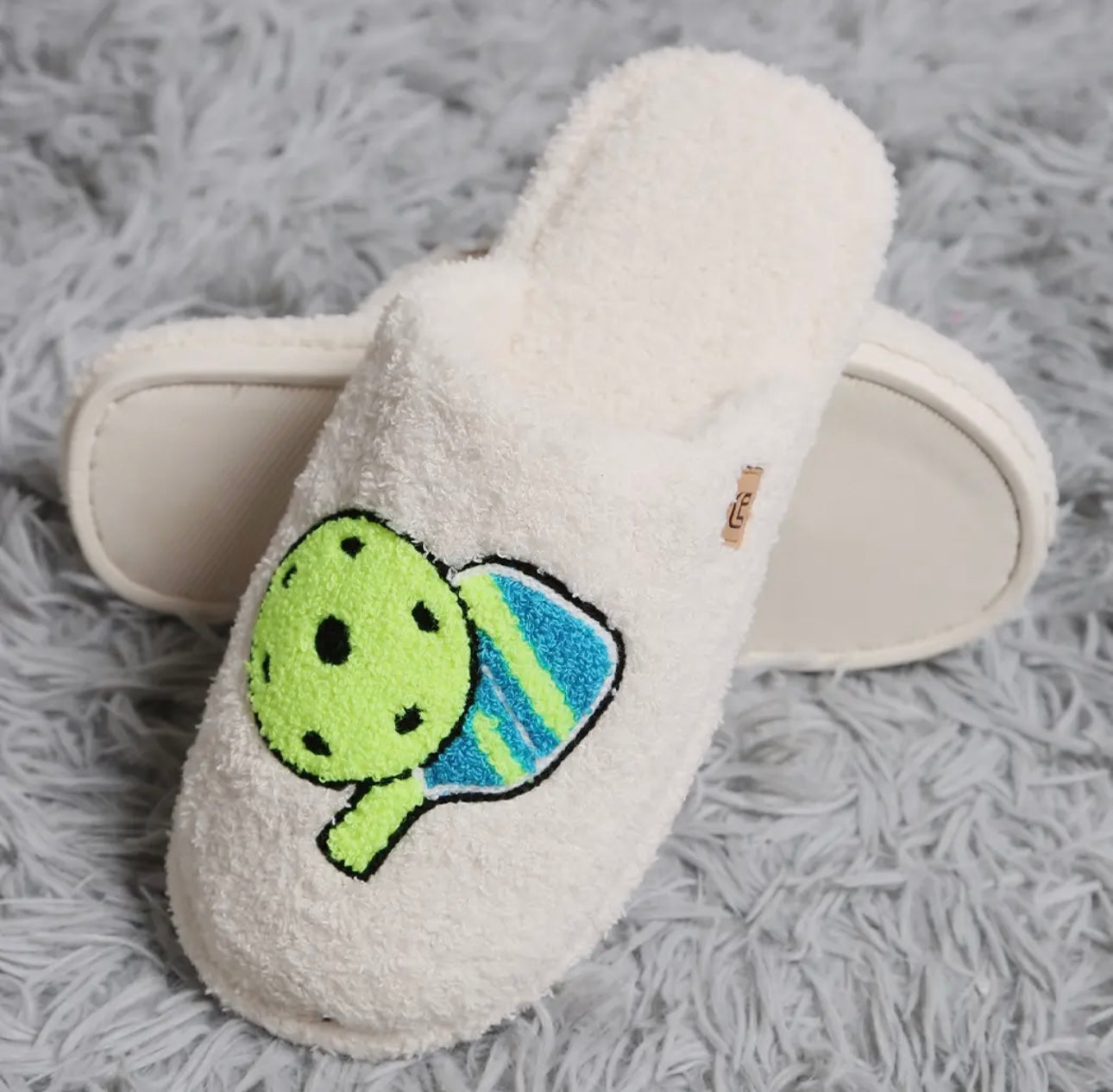 Pickleball cozy indoor slippers