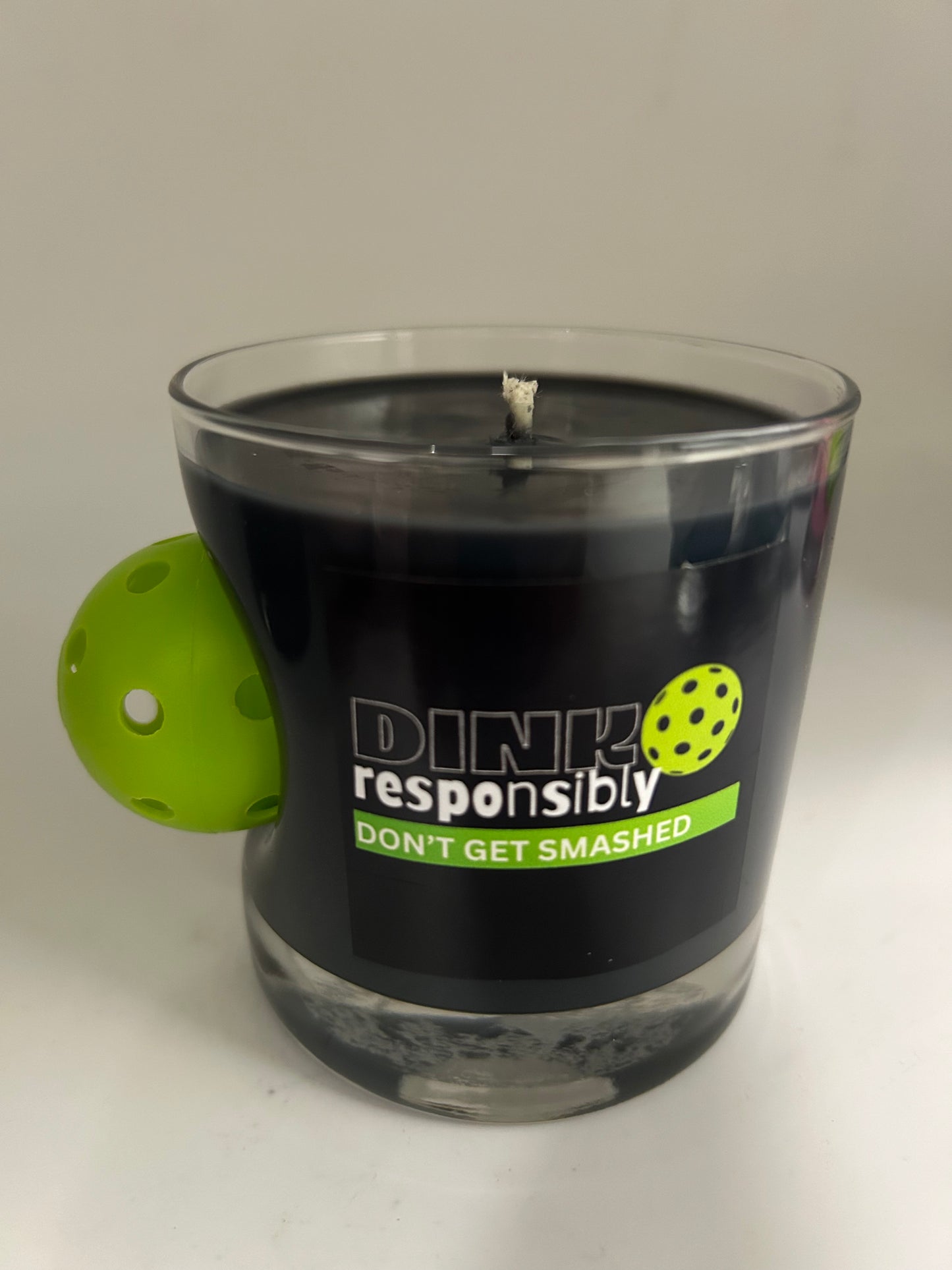 Custom Pickleball Candle Monogrammed Rocks Glass