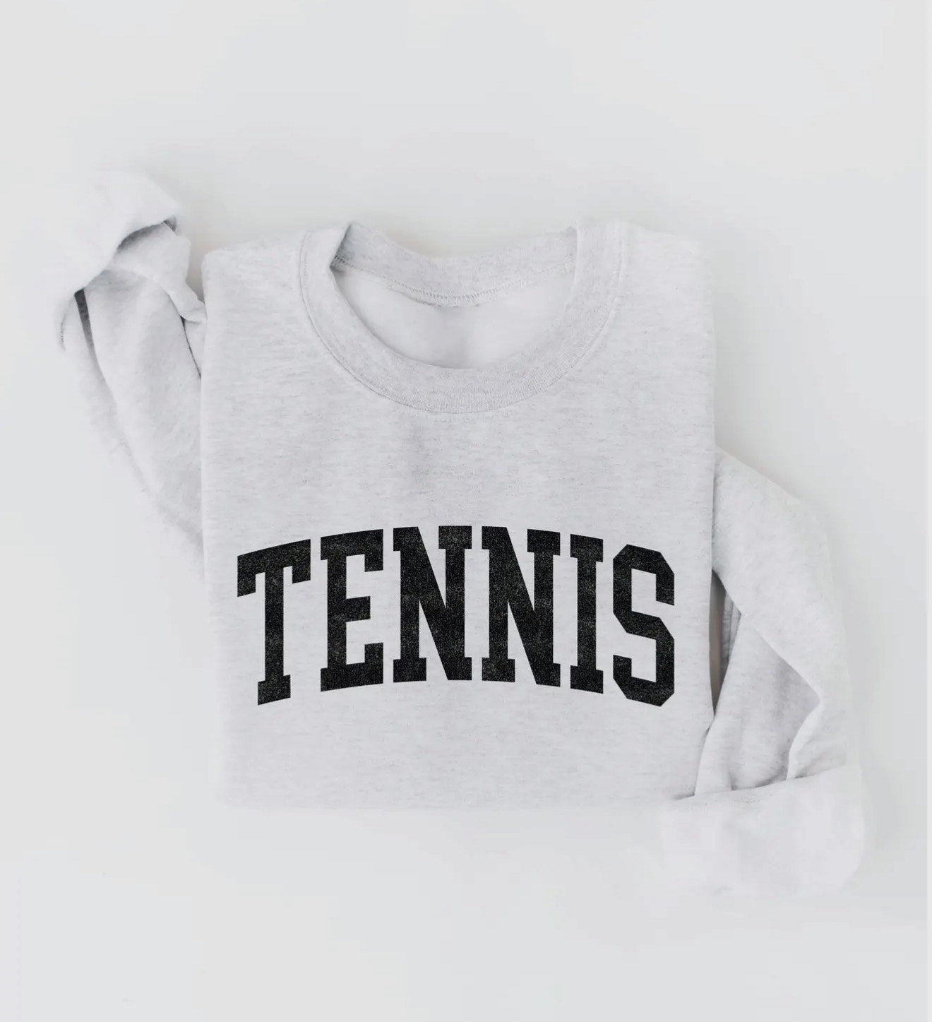 Tennis Sweatshirt Vintage White Long Sleever