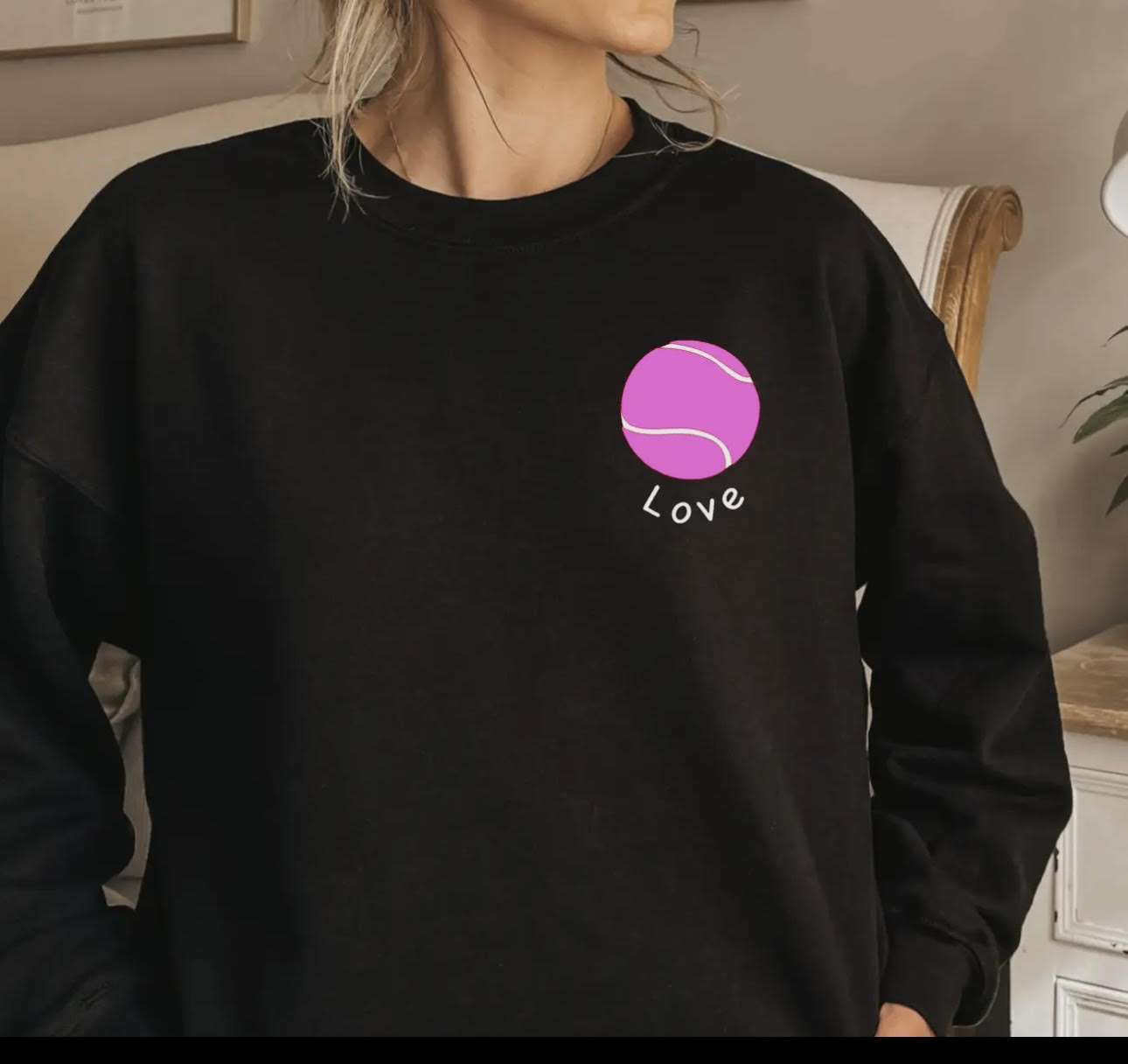 Tennis Sweatshirt Love