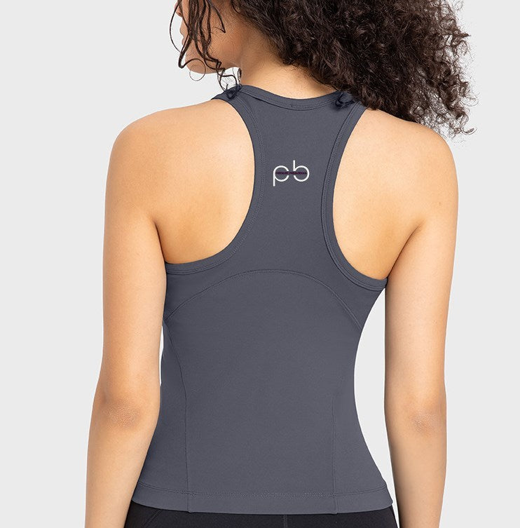 Women's "Just Dink it" Athletic Racerback Gray
