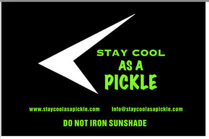 Stay Cool As A Pickle Sunshade Solution Black color