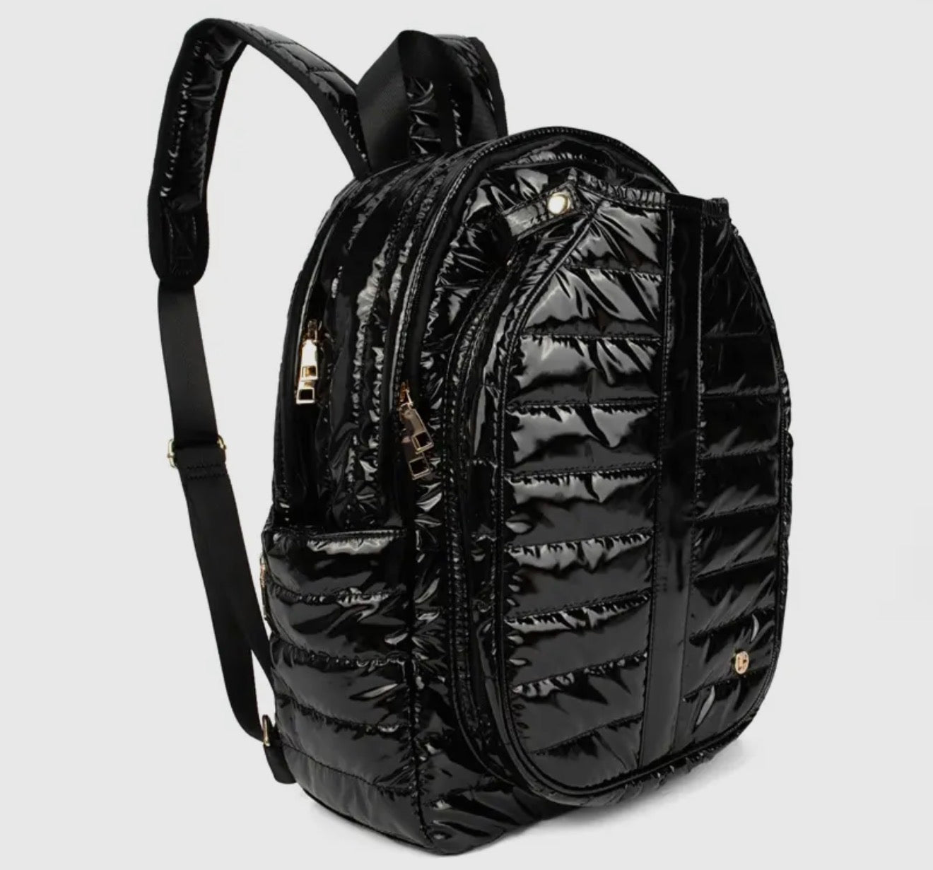 Black Glossy Pickleball backpack bag