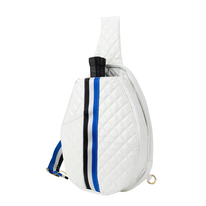 White and blue Fashionable Pickleball Bag sling