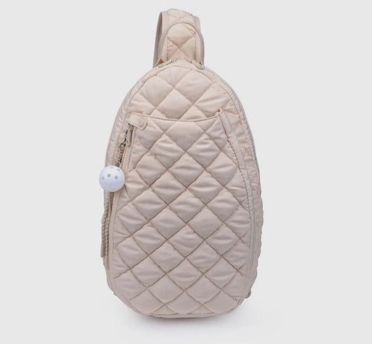 Match point Sling pickleball bag cream color