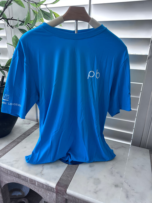 Men's UV50 Short sleeve athletic shirt with pb logo