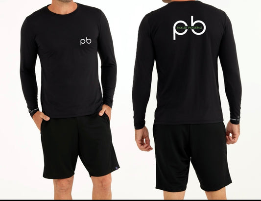 Men's UV50 Long sleeve athletic shirt with pb logo