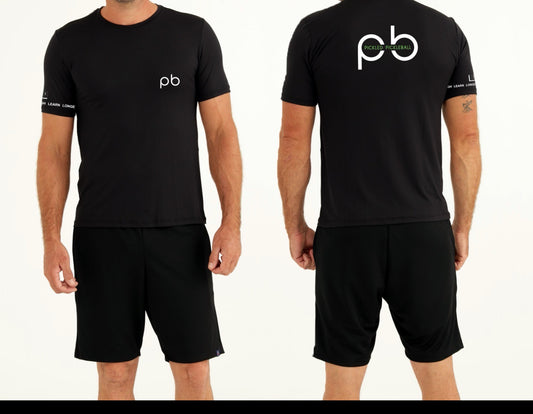 Men's UV50 Short Sleeve athletic shirt with pb logo