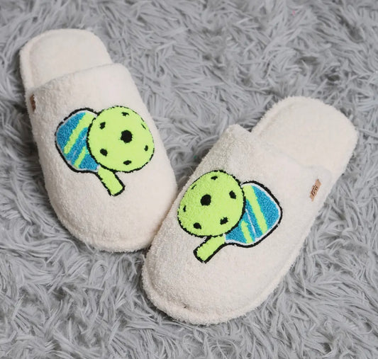 Pickleball cozy indoor slippers