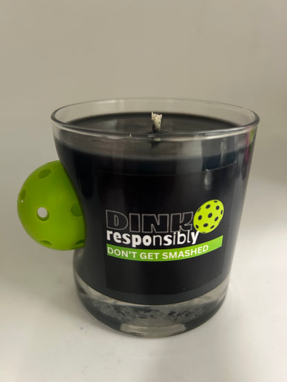 Pickleball Rocks Glass & Stemless Wine Glass Candle 16 oz