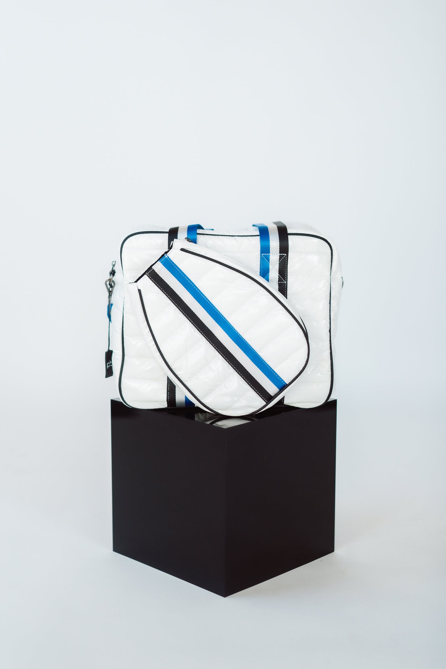 white and blue Pickleball Bag