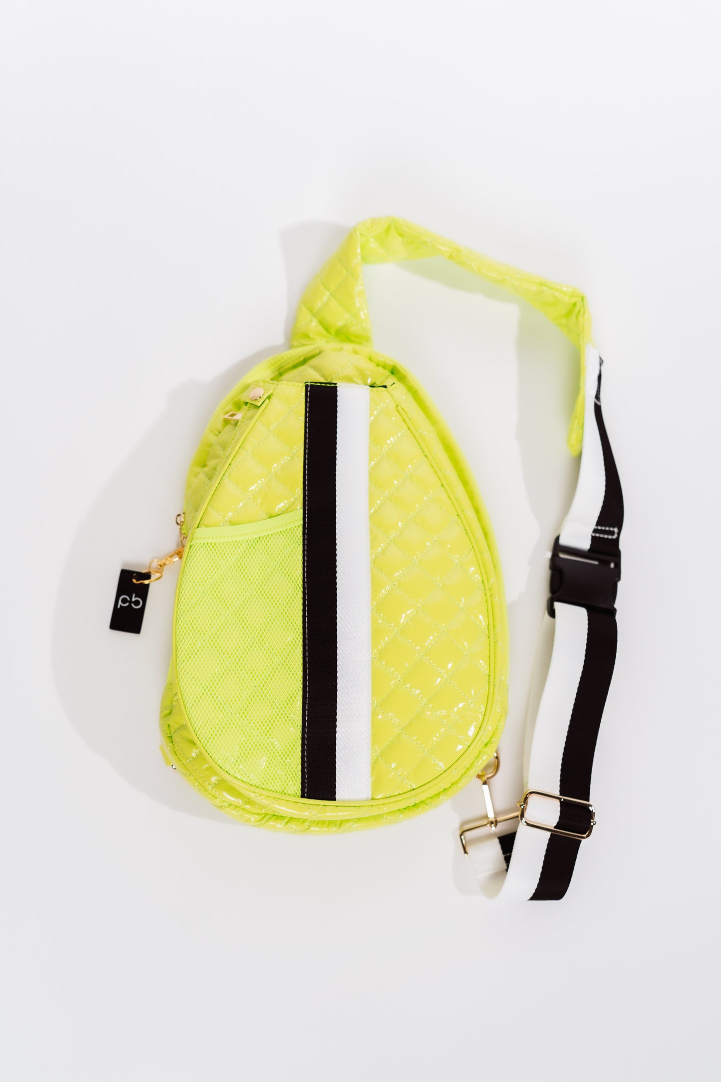 New meet the Pickler Pickleball Sling bag - Lime / yellow green color