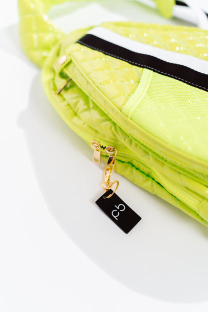 New meet the Pickler Pickleball Sling bag - Lime / yellow green color