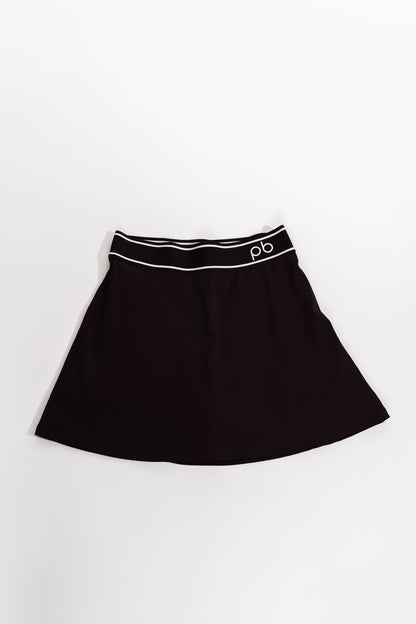 Pickleball / Tennis pb logo Skort Black