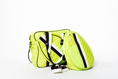 New meet the Pickler Glossy Puffer Pickleball bag