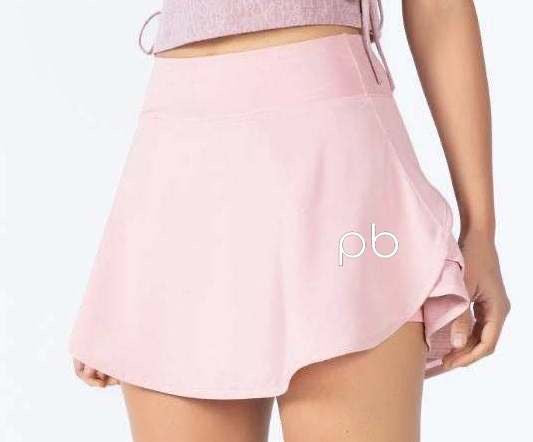 Pink pb logo Swing Pickleball & Tennis skirt