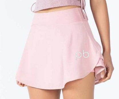 Pink pb logo Swing Pickleball & Tennis skirt