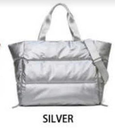 Sport Duffle yoga bag silver color