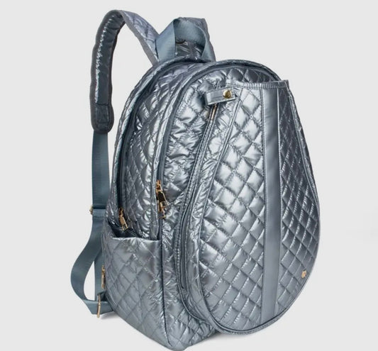 Tennis back pack bag Metallic blue color