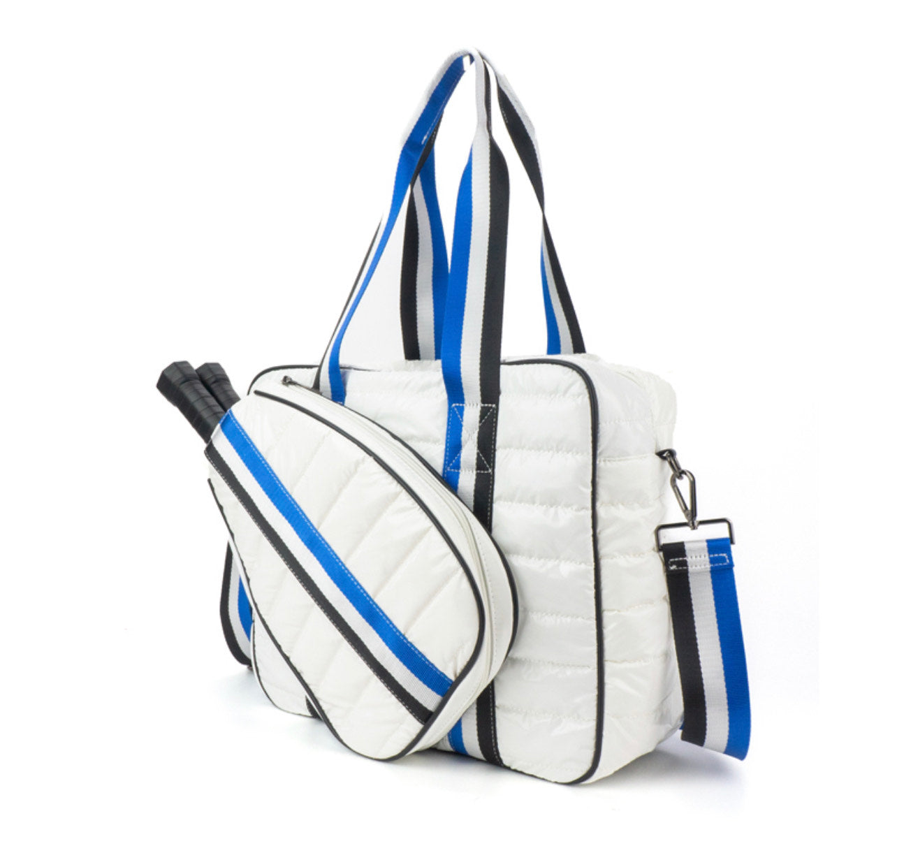 Fashionable Pickleball Bag white and blue